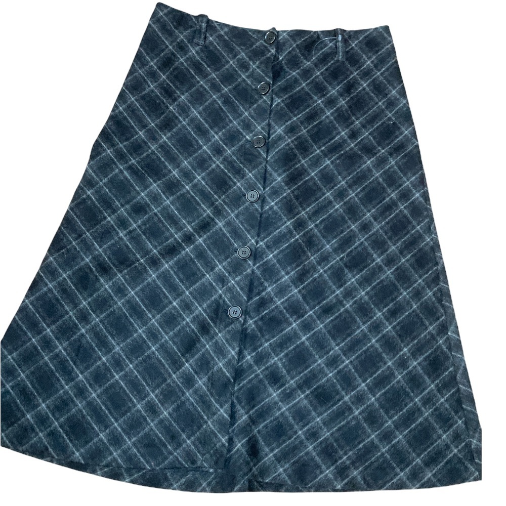 J Crew midi wool blend skirt with buttons down the front-8